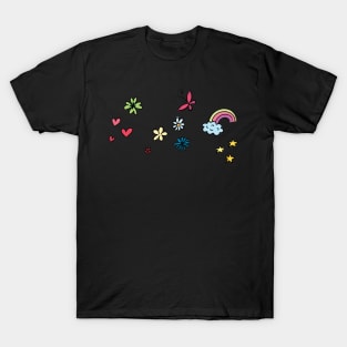 attributes Hearts & Butterfly T-Shirt